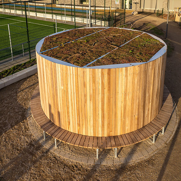 Runde Überdachung für IKC Kinderzentrum