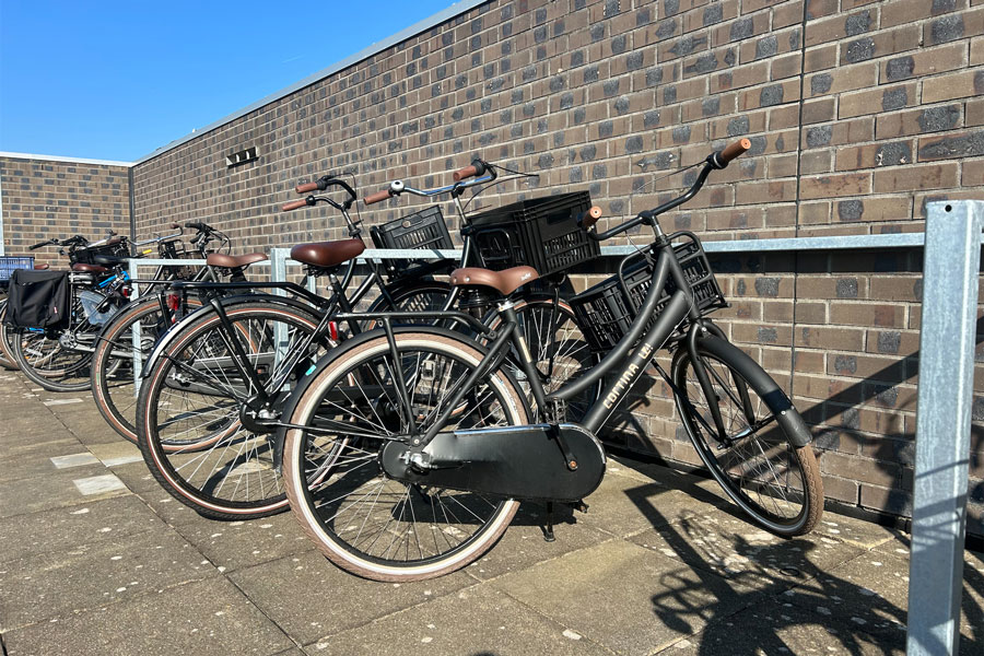 Fahrradparken und Begrünung am Haarlemmermeer Lyceum