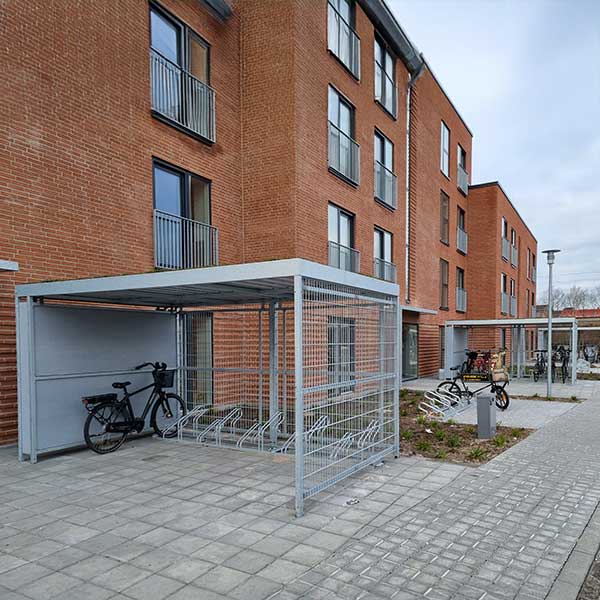 Intelligente und stilvolle Fahrradparklösung für dänischen Appartementkomplex