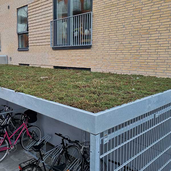 Intelligente und stilvolle Fahrradparklösung für dänischen Appartementkomplex