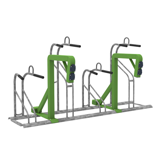 Fietsenrek met oplaadpunt