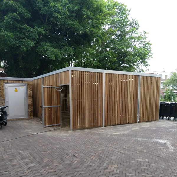 FalcoLok 600 Fahrradüberdachung für Doppelstockparker