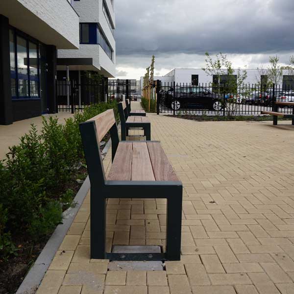 FalcoBloc Parkbank mit Rückenlehne