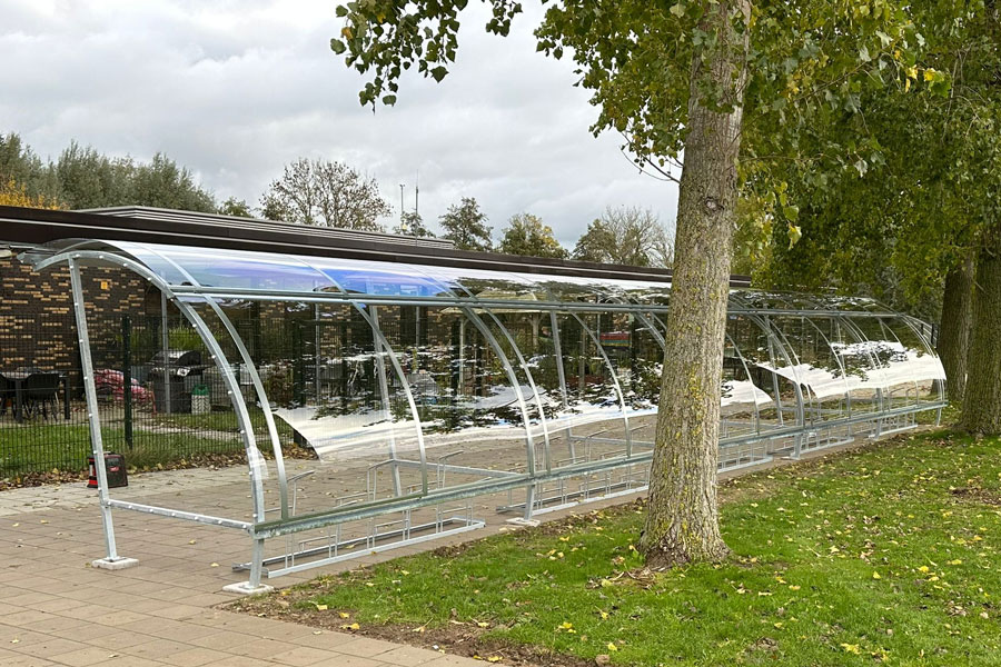 FalcoLite Fahrradüberdachung, einseitig