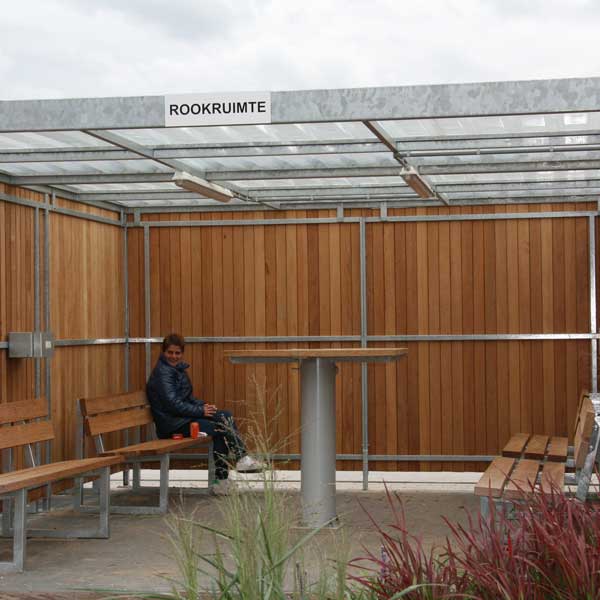 Überdachungen und Abstellräume Raucherüberdachungen FalcoLok