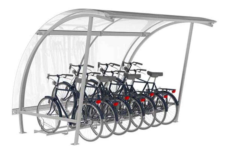 FalcoLite Fahrradüberdachung, einseitig