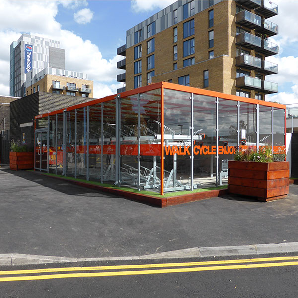 Fietsparkeren fietsoverkapping cycle hub op maat 