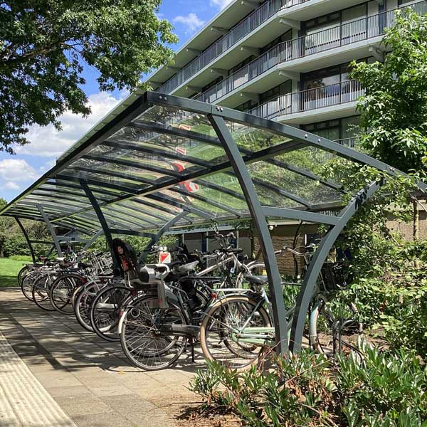 FalcoRail Low Fahrradüberdachung, einseitig