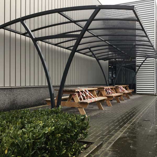 FalcoRail Low Fahrradüberdachung, doppelseitig