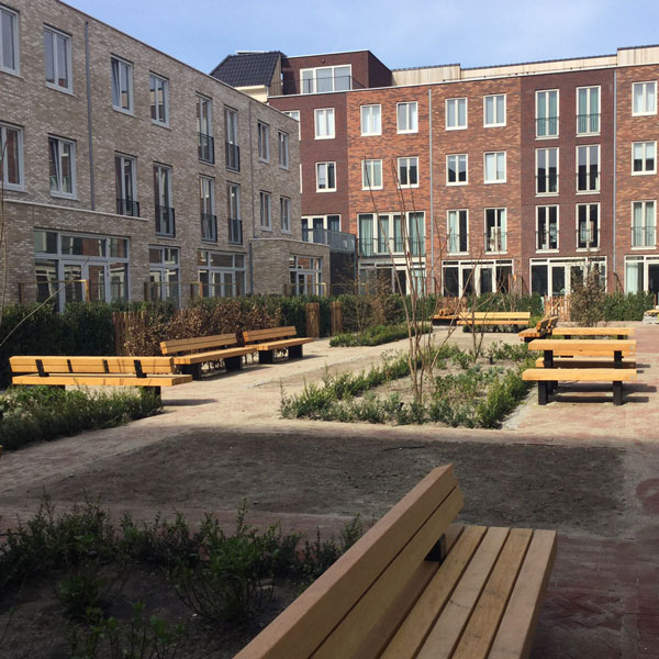 straatmeubilair buitenbank zitbank parkbank FalcoGlory dubbelzijdig