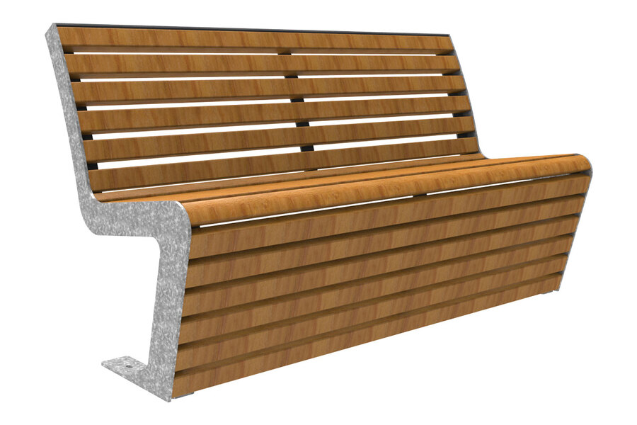 straatmeubilair buitenbank zitbank parkbank fsc hout FalcoLinea