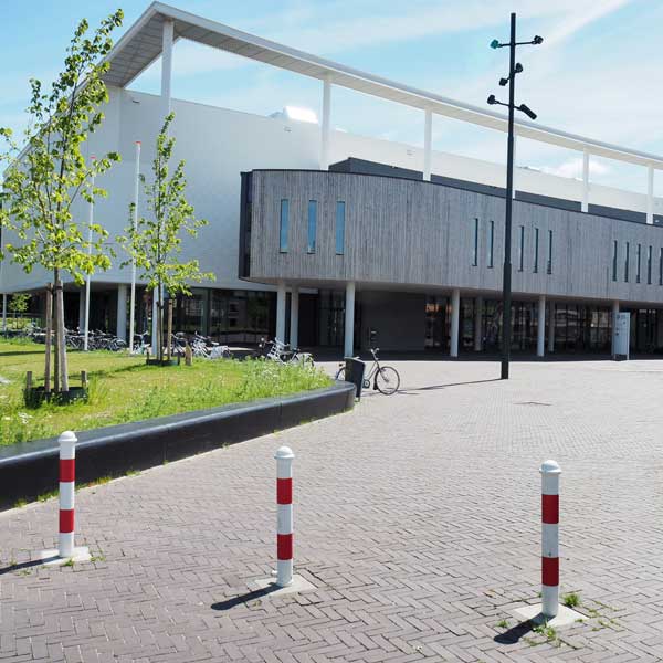 verkeersvoorziening uitneembare afzetpaal 3-kant sluiting Bowler