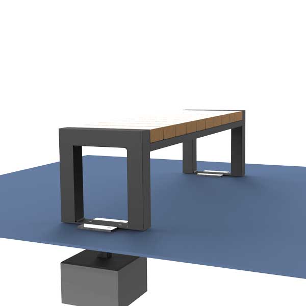 FalcoBloc Parkbank ohne Rückenlehne