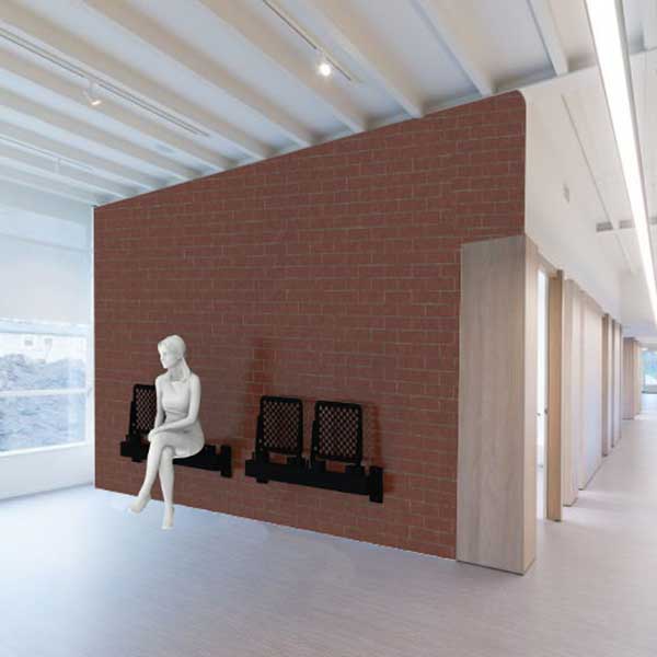 FalcoFlip Klappsitz für Wartebereiche