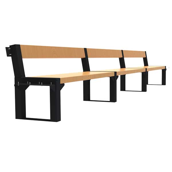 FalcoBloc Parkbank mit Rückenlehne