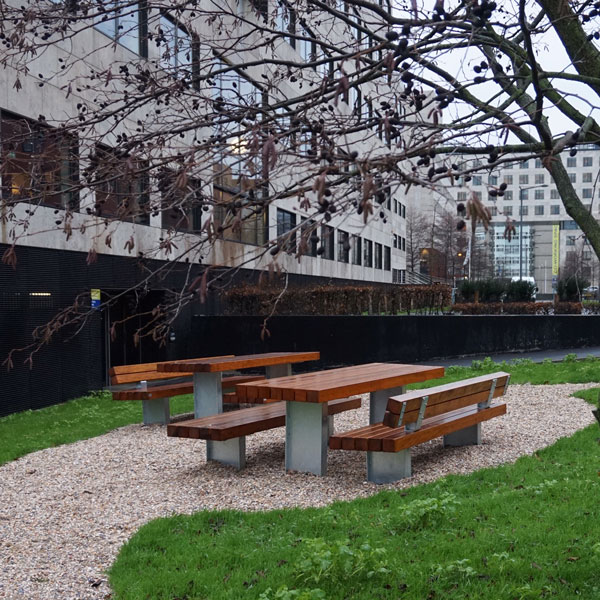 buitenbank zitbank straatmeubilair parkbank picknickset FalcoGlory