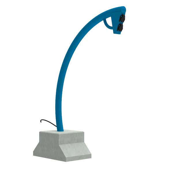 FalcoIon Fahrradanlehnbügel mit Ladestation für E-Bikes