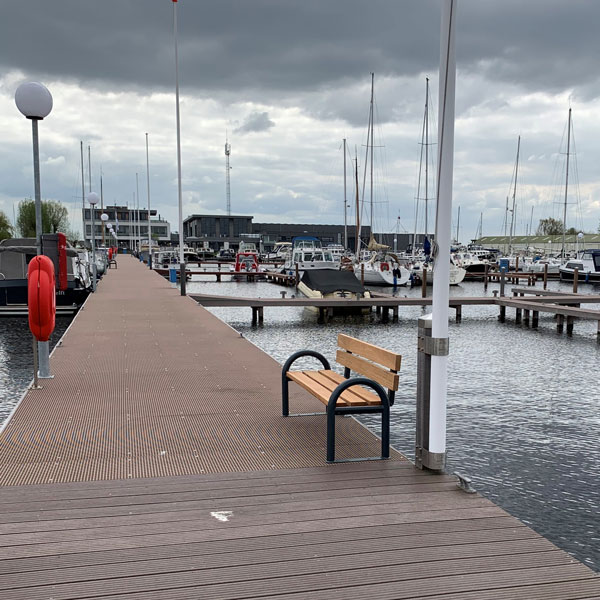FalcoSwing  Parkbank mit Rückenlehne